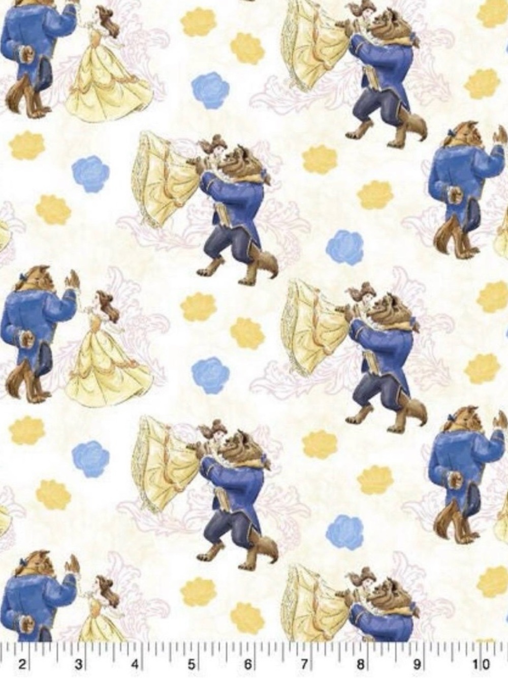 Beauty and the Beast | Cotton Fabric |  1 Yard.